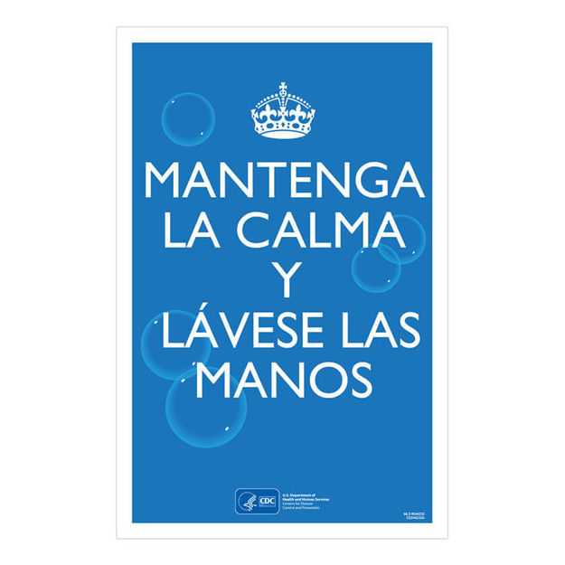 Picture of Covid-19 CDC Keep Calm Poster in Spanish