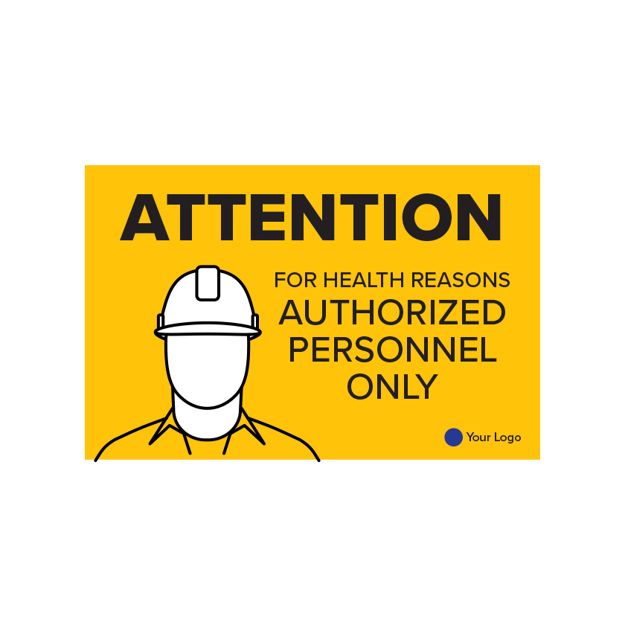 Picture of COVID-19 Construction Site Safety Poster Authorized Personnel