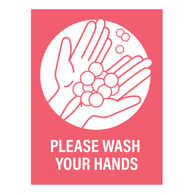 Picture of Covid-19 Removable Wall and Window Posters Wash Your Hands