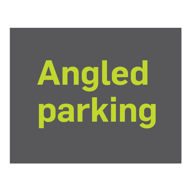 Angled Parking Sign - Green