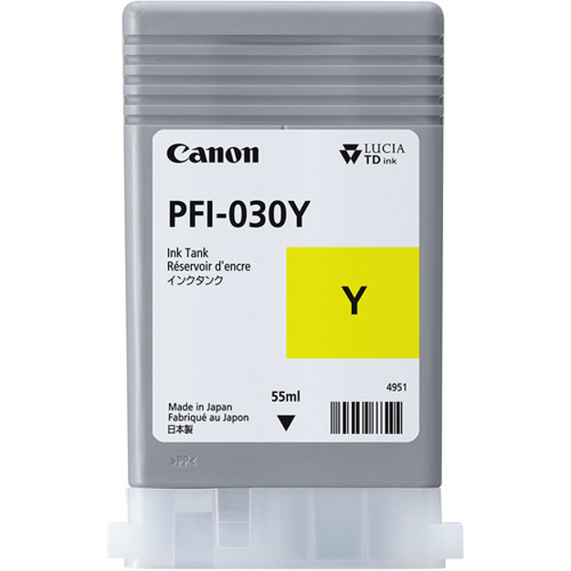 Picture of Canon (PFI030Y) Yellow Ink Tank - 55 ML