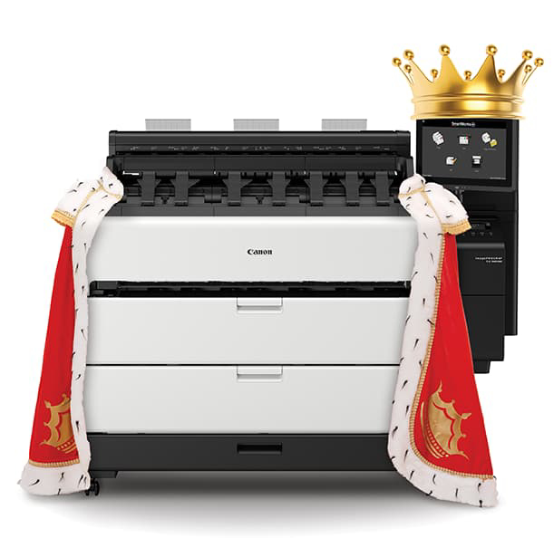 Canon imagePROGRAF TZ-30000 with Crown and Robe